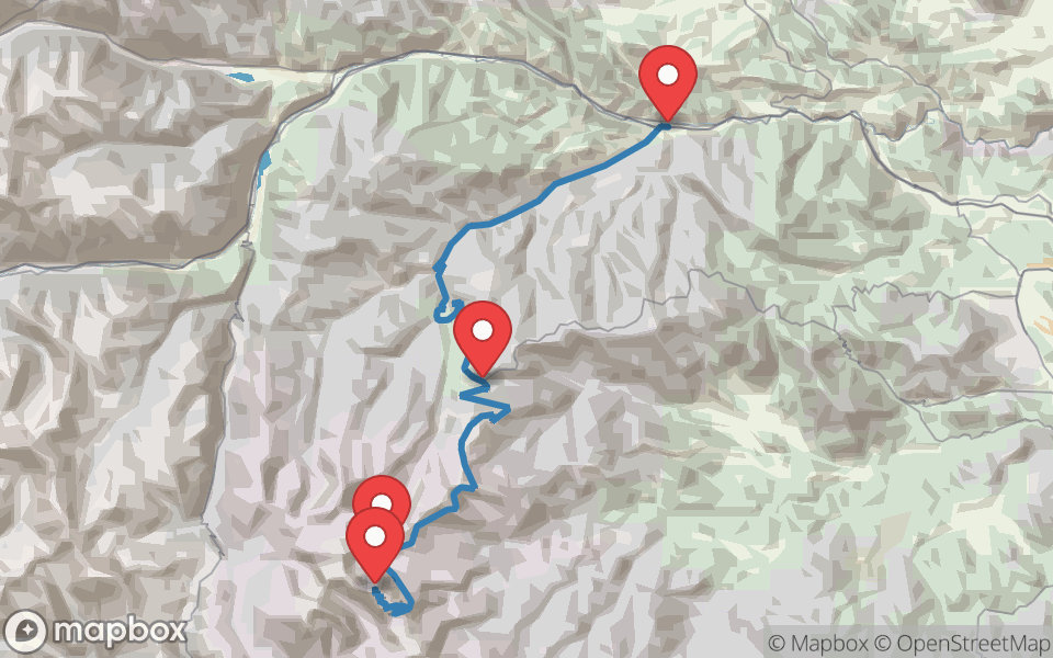 Map preview of Mount Blue Sky Byway, CO-5