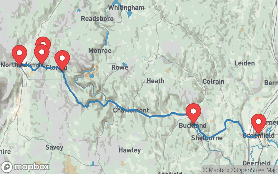 Map preview of Mohawk Trail, MA-2