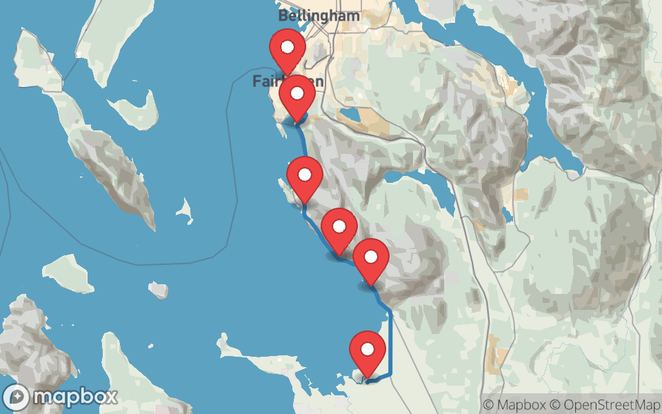 Map preview of Chuckanut Drive, WA-11