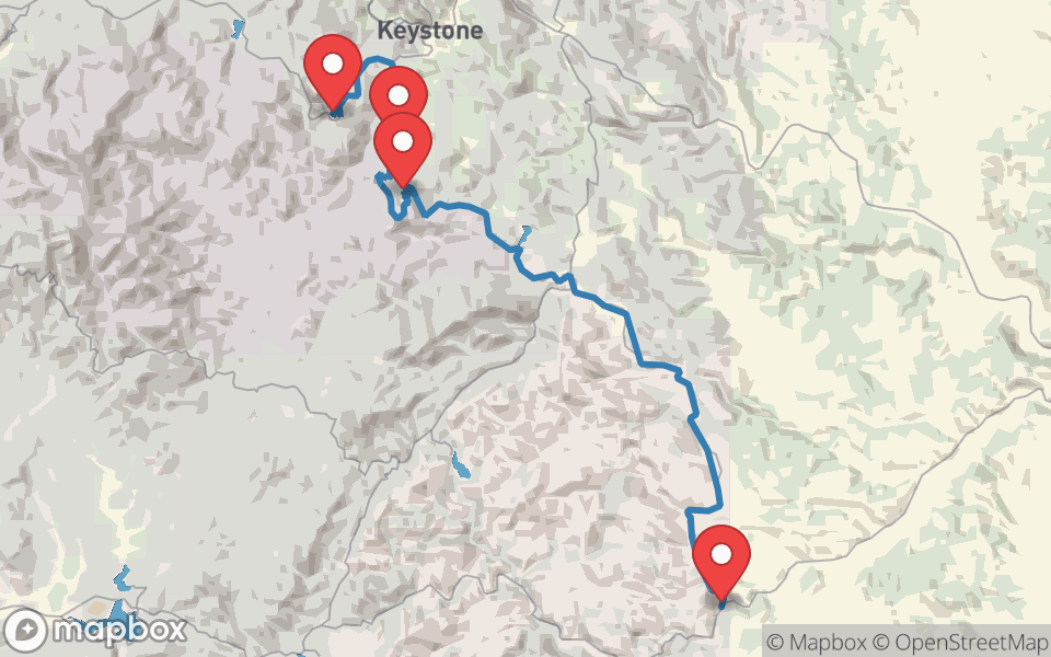 Map preview of Iron Mountain Road, US-16A