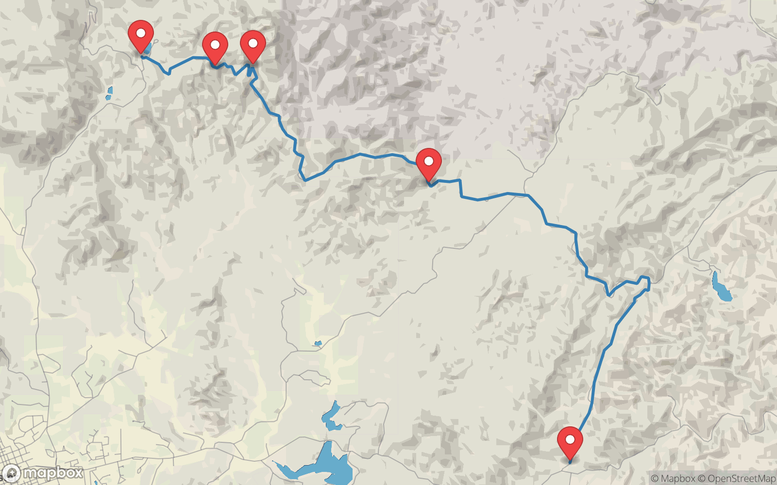 Map preview of Needles Highway, SD-87