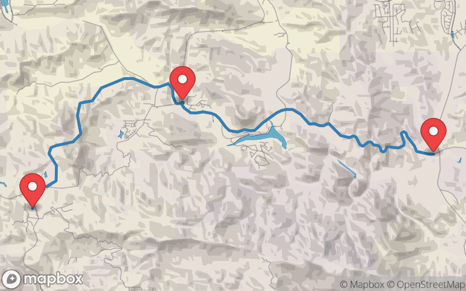 Map preview of Mulholland Highway (The Snake)