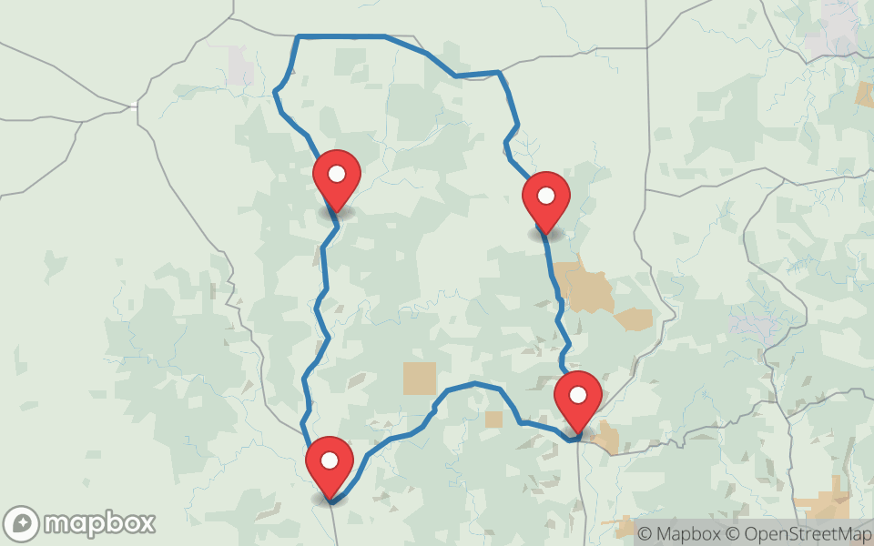 Map preview of The Twisted Sisters, Ranch Roads 335/336/337